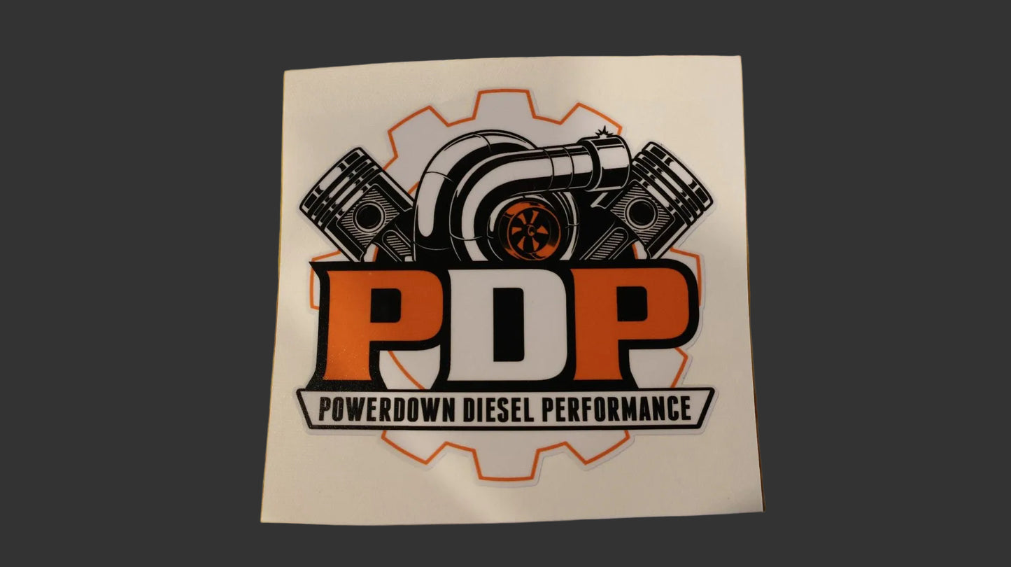 4” PowerDown Diesel Performance Vinyl Decal