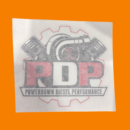 4” PowerDown Diesel Performance Vinyl Decal