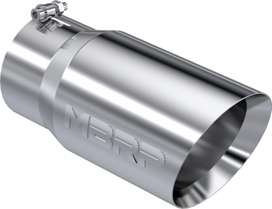 MBRP Tip, 6" O.D. Angled Rolled End 5" inlet 12" length