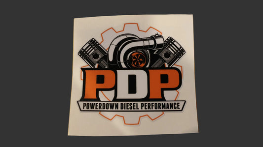 4” PowerDown Diesel Performance Vinyl Decal